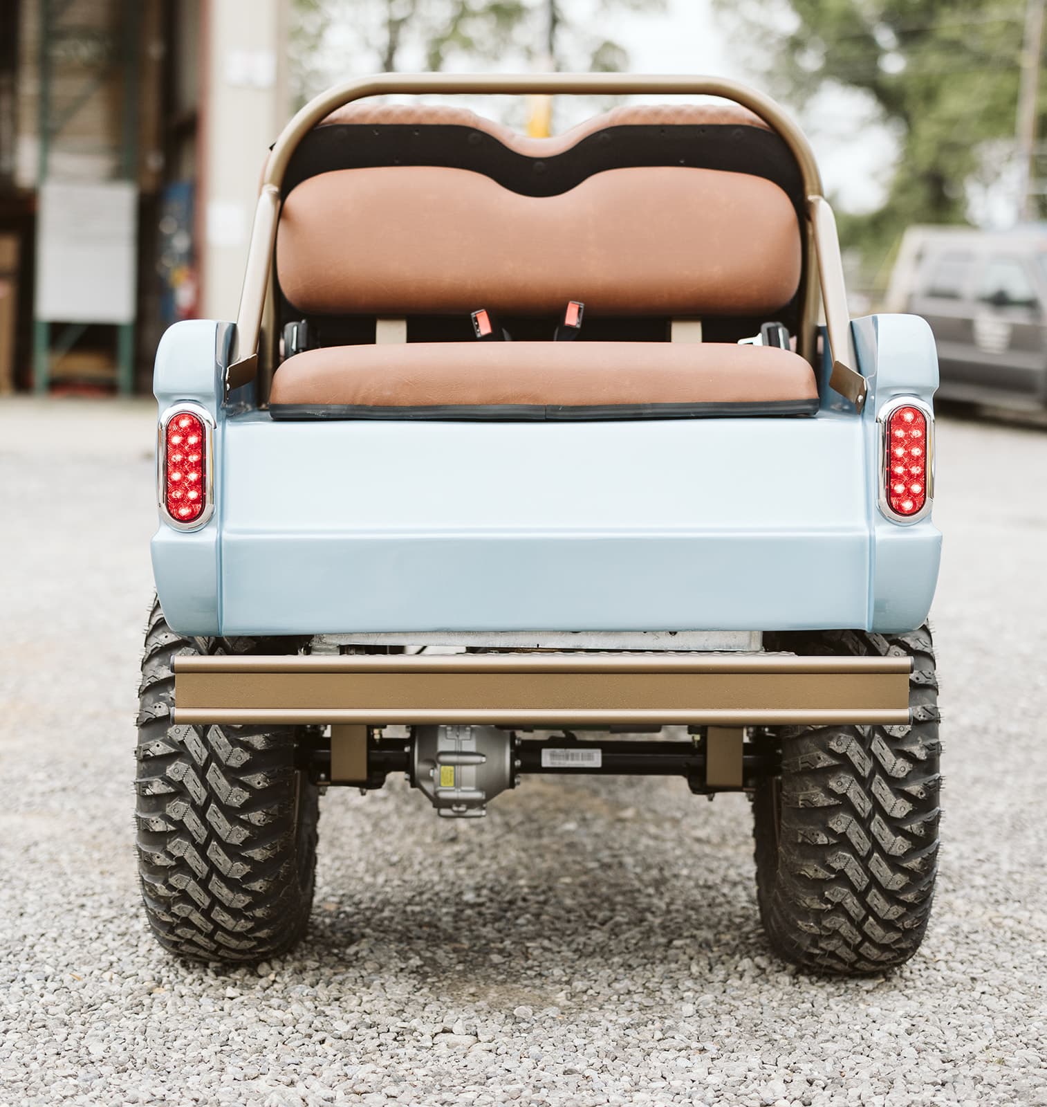 Rear view with LED taillights