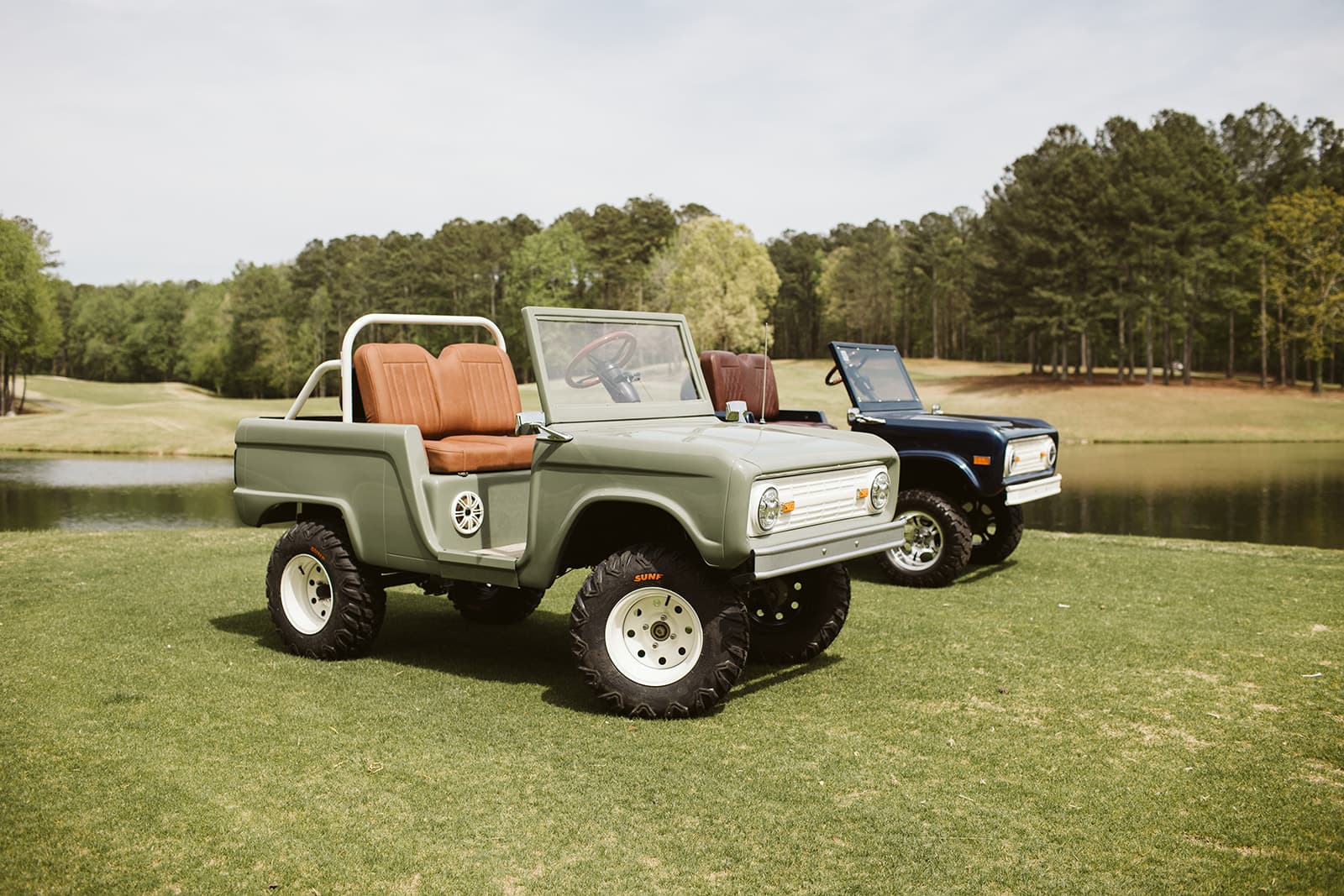 Sage and navy Retro Rides at Bridgemill